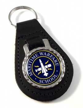 Maritime Warfare School (MWS) RN Leather Key Fob