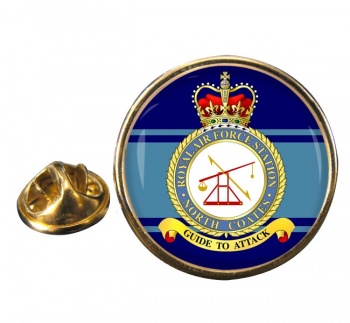 RAF Station North Coates Round Pin Badge