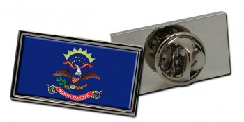 North Dakota Flag Pin Badge