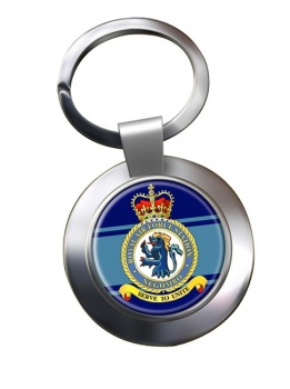 RAF Station Negombo Chrome Key Ring