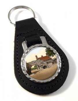 Newport Arch Lincoln Leather Key Fob
