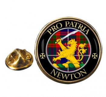 Newton Scottish Clan Round Pin Badge