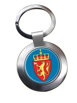 Kongelig vapenskjold (Norway) Metal Key Ring