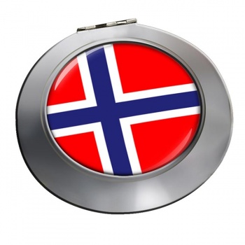Norway Norge Round Mirror