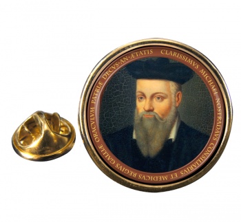 Nostradamus Round Pin Badge