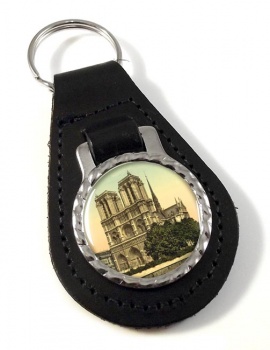 Notre Dame Paris Leather Key Fob