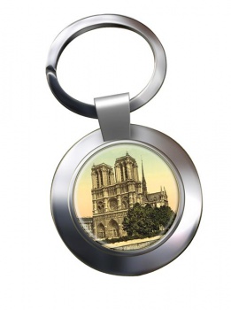 Notre Dame Paris Chrome Key Ring
