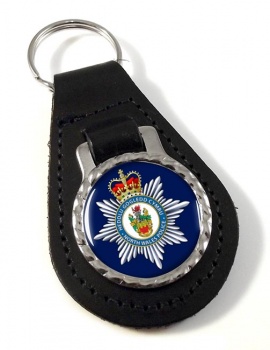 North Wales Police Leather Key Fob