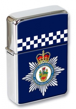 North Wales Police Flip Top Lighter