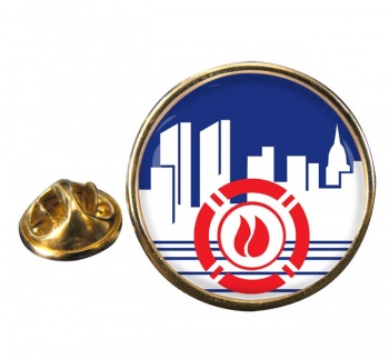New York City Fire Department Round Pin Badge