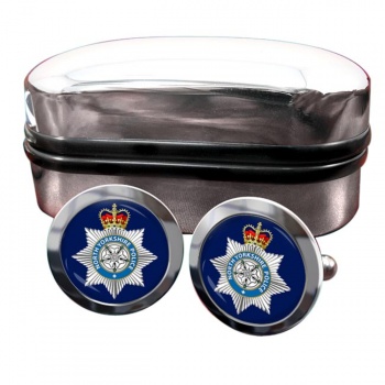 North Yorkshire Police Round Cufflinks