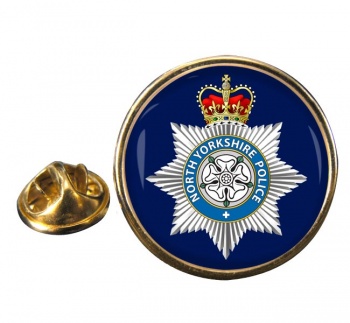 North Yorkshire Police Round Pin Badge