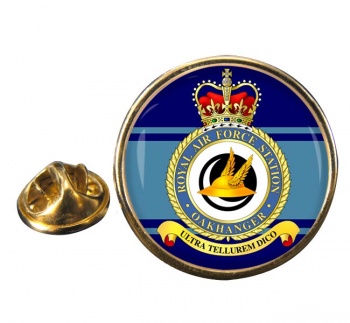 RAF Station Oakhanger Round Pin Badge