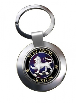 Ogston Scottish Clan Chrome Key Ring
