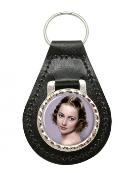Olivia de Havilland Leather Key Fob