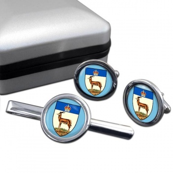 Orange River Colony (South Africa( Round Cufflink and Tie Clip Set