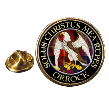 Orrock Scottish Clan Round Pin Badge
