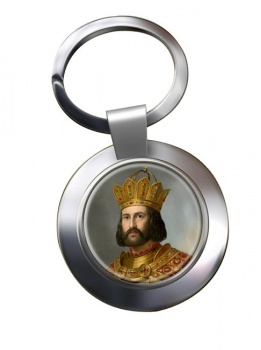 Holy Roman Emperor Otto I Chrome Key Ring