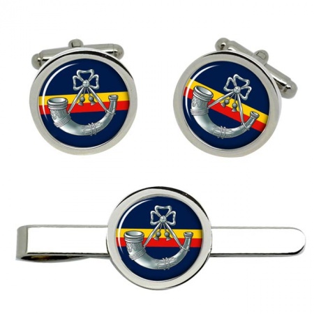 Oxfordshire and Buckinghamshire Light Infantry, British Army Cufflinks and Tie Clip Set