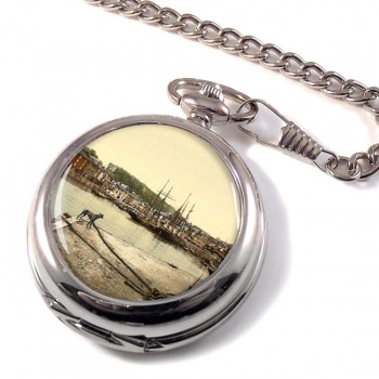 Padstow Quay Cornwall Pocket Watch