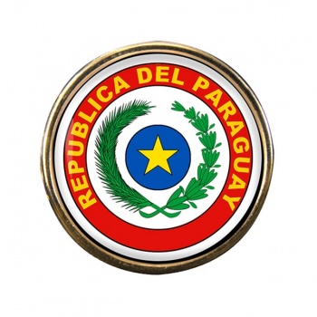 Paraguay Round Pin Badge
