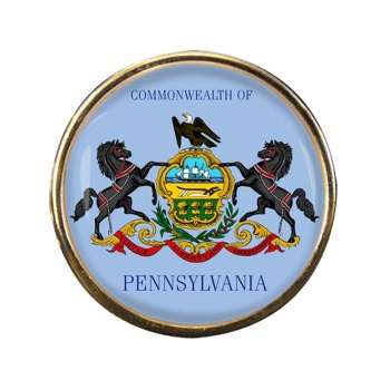 Pennsylvania Round Pin Badge