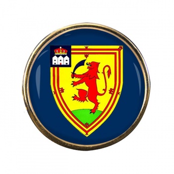 Perthshire (Scotland) Round Pin Badge