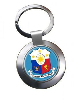 Philippines Pilipinas Crest Metal Key Ring