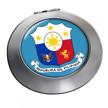 Philippines Pilipinas Crest Round Mirror
