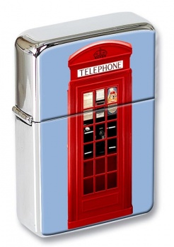 Telephone Box Flip Top Lighter