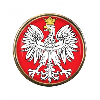 Poland Polska Round Pin Badge