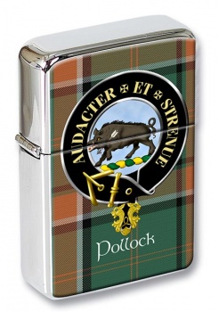 Pollock Scottish Clan Flip Top Lighter