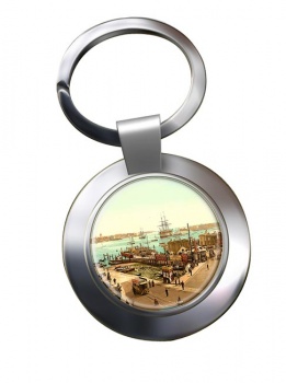 Portsmouth Harbour Chrome Key Ring