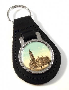 Portsmouth Town Hall Leather Key Fob