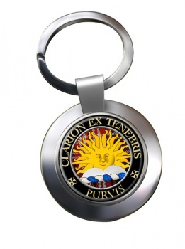 Purvis Scottish Clan Chrome Key Ring