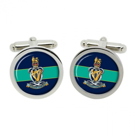 Queen's Royal Hussars, British Army CR Cufflinks in Chrome Box