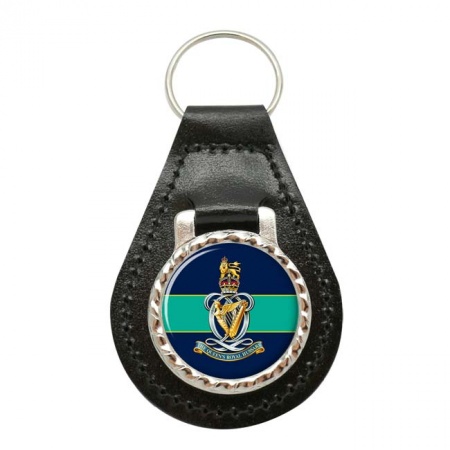 Queen's Royal Hussars, British Army CR Leather Key Fob