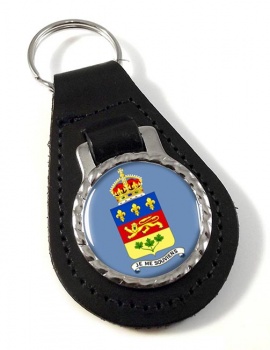 Quebec Province (Canada) Leather Key Fob