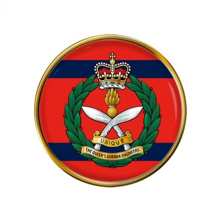 Queen's Gurkha Engineers, British Army Pin Badge