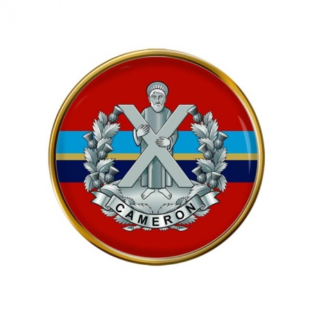 Queen's Own Cameron Highlanders, British Army Pin Badge