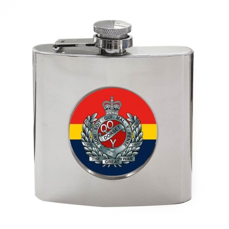 Queen's Own Dorset Yeomanry, British Army Hip Flask