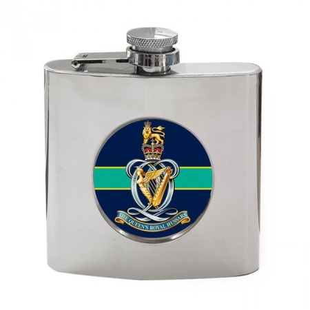 Queen's Royal Hussars, British Army ER Hip Flask
