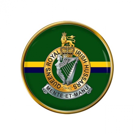 Queen's Royal Irish Hussars (QRIH), British Army Pin Badge