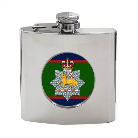 Queen's Royal Surrey Regiment, British Army Hip Flask
