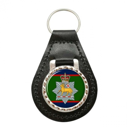 Queen's Royal Surrey Regiment, British Army Leather Key Fob