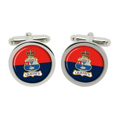 Queen's University Officers' Training Corps UOTC, British Army Cufflinks in Chrome Box