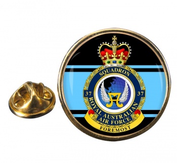 37 Squadron RAAF Round Pin Badge