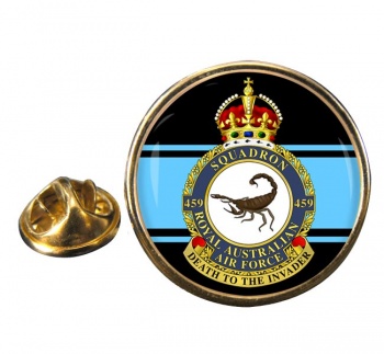 459 Squadron RAAF Round Pin Badge