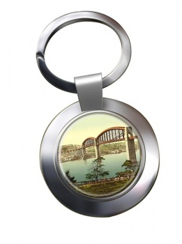 Royal Albert Bridge Plymouth Chrome Key Ring