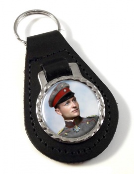 Manfred von Richthofen Leather Key Fob